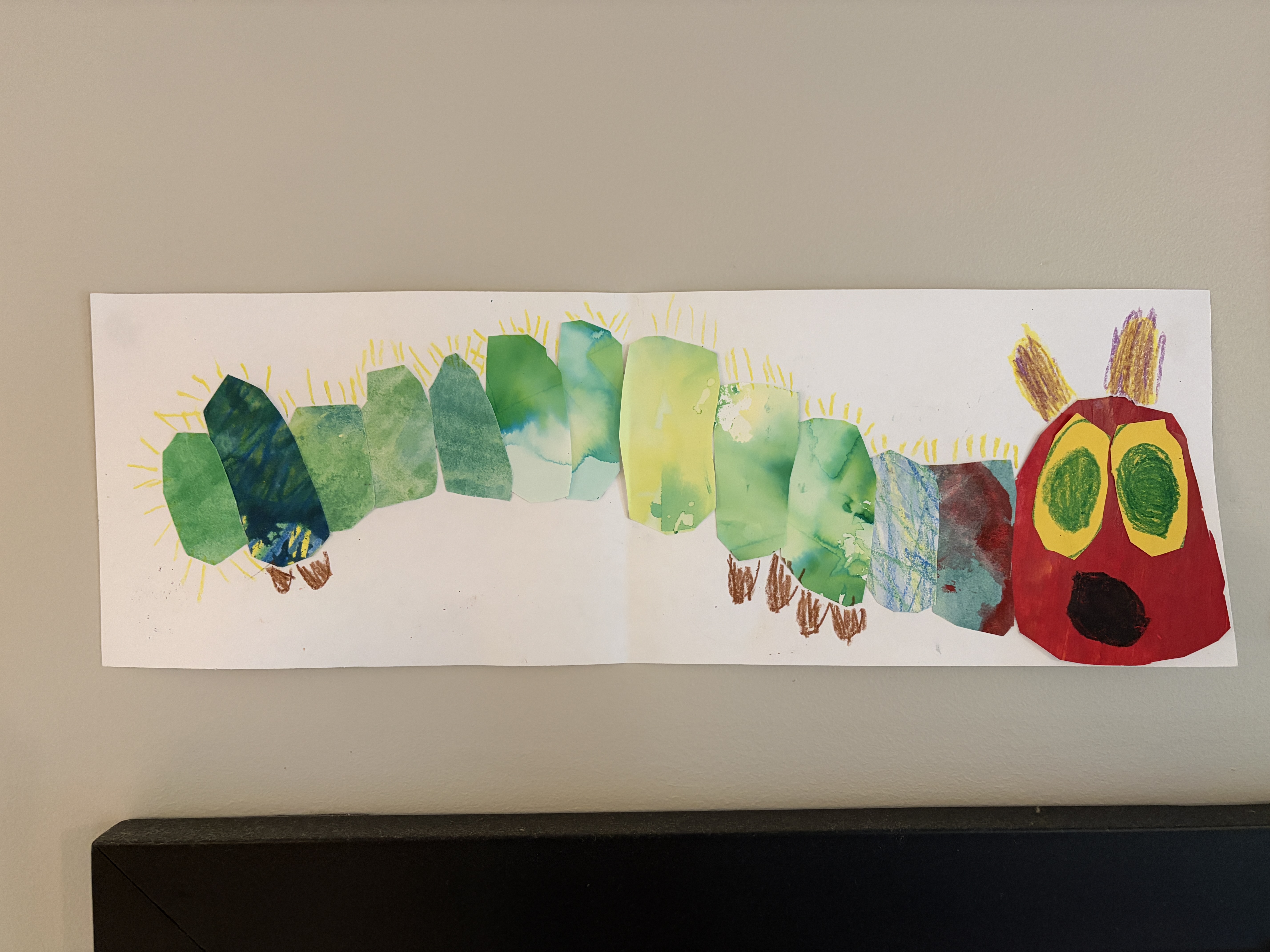 Luna's red dog artwork
